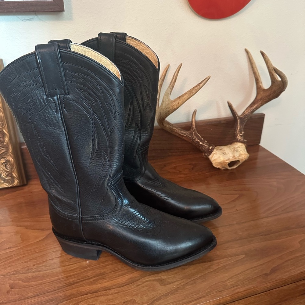 Frye Black Western Leather Boots